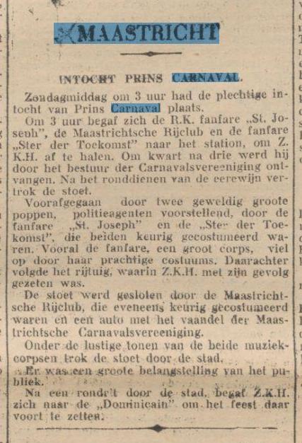 Govies bij inhalen Prins, 1929